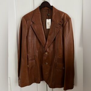 GUCCI  MILITARY LEATHER JACKET
